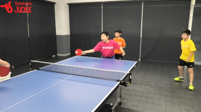 【平岡義博の3人多球練習】小学生でもできる台上からの攻撃