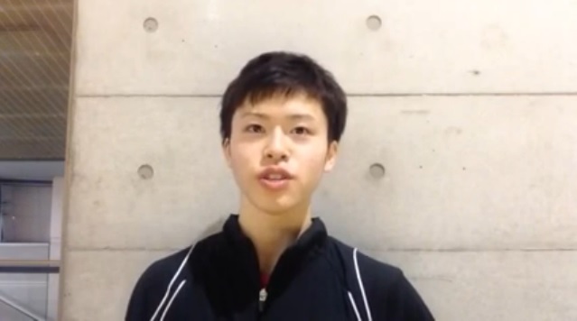 平成25年度 全日本卓球選手権-男子ダブルス優勝・青森山田高校・森薗政崇選手インタビュー