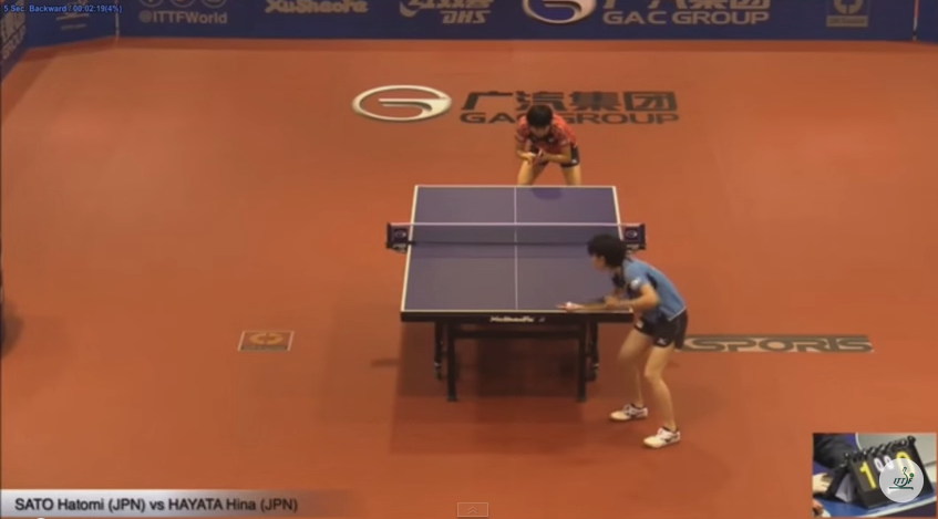 2015オーストラリアオープン・女子シングルスU-21決勝 佐藤瞳 vs 早田ひな