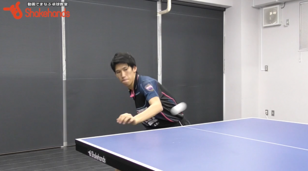 吉村真晴の下回転に対するフォアドライブ。試合を意識して!_表紙