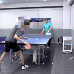 フォアハンド。小さい振りでミスせず打つby平岡義博