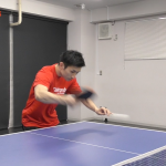 上田仁の台上ドライブ。横チキータと打ち方変える！