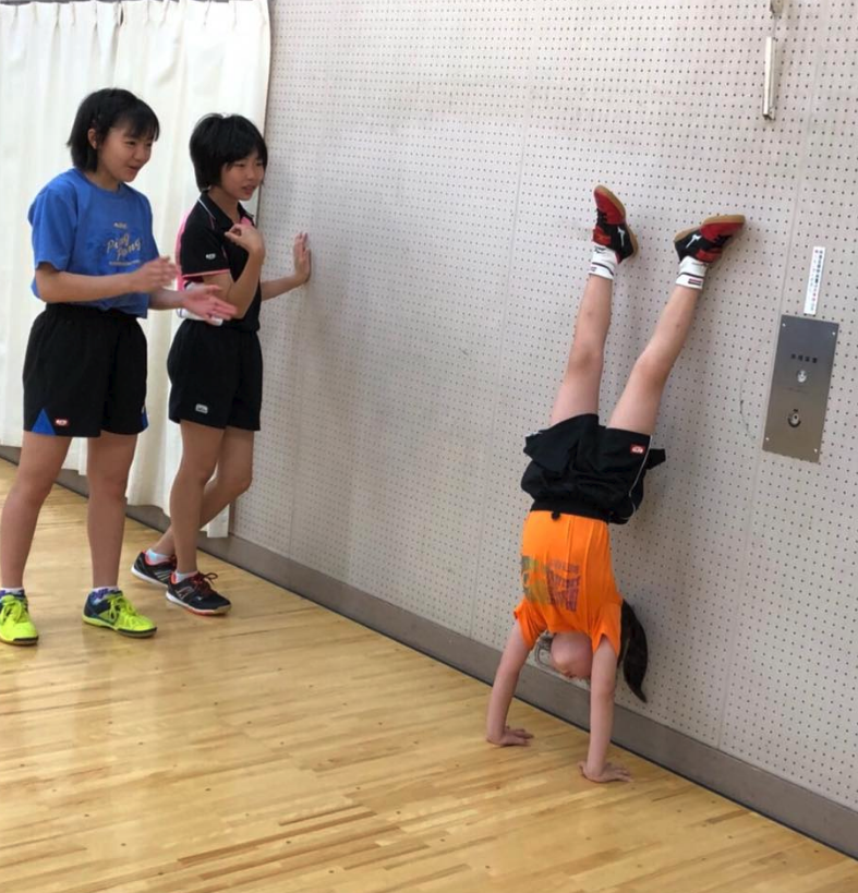 卓球で教わったことをやってみる、そして自分なりにどうしたらいいか考える