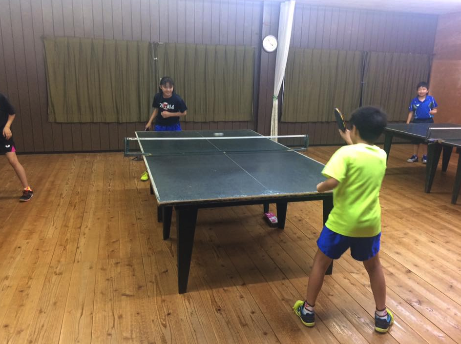 趣きのある卓球練習場