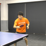 バックスマッシュ。踏み込むと小さいスイングで打てる! by 英田理志