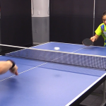 【森薗美月】回転サーブのストップ。残っている回転に注意！