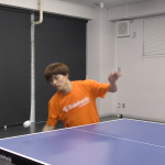 レシーブをドライブ。見逃さず全て打つ by 三部航平