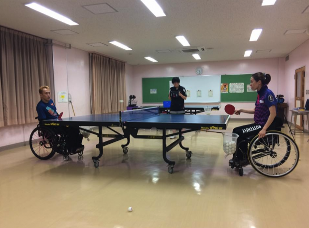 車椅子卓球の理論を構築中・・・