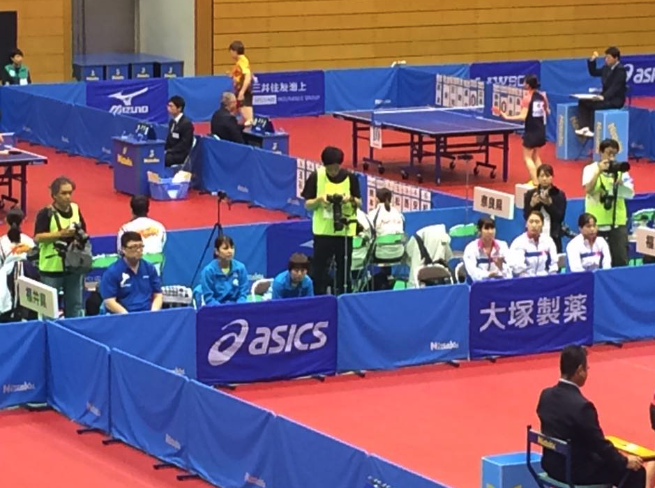 準決勝進出を決めても練習・・・まだ卓球練習