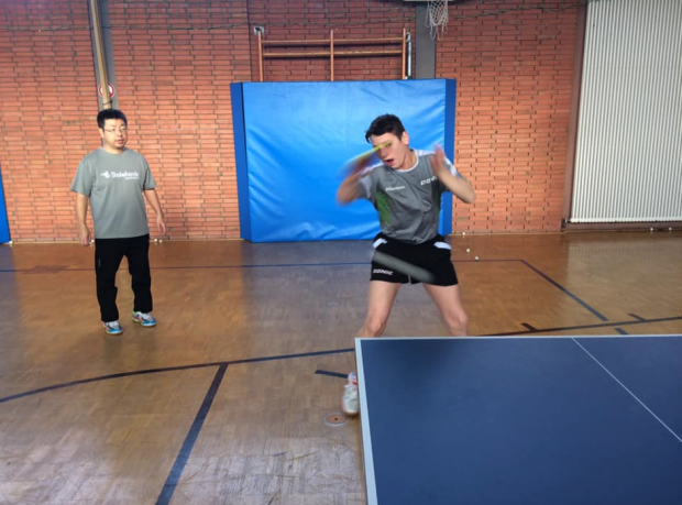 卓球講習会予想以上の喰いつき