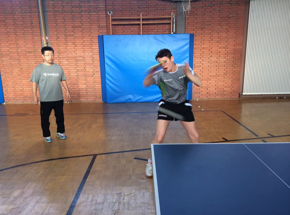 卓球講習会予想以上の喰いつき
