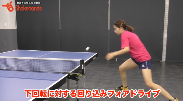 瀬山咲希の回り込みフォアドライブ。ボール捉える最適な位置_表紙