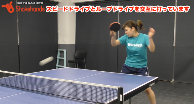 山本笙子のフォアカウンター。スピード、ループドライブの取り方の違い_表紙
