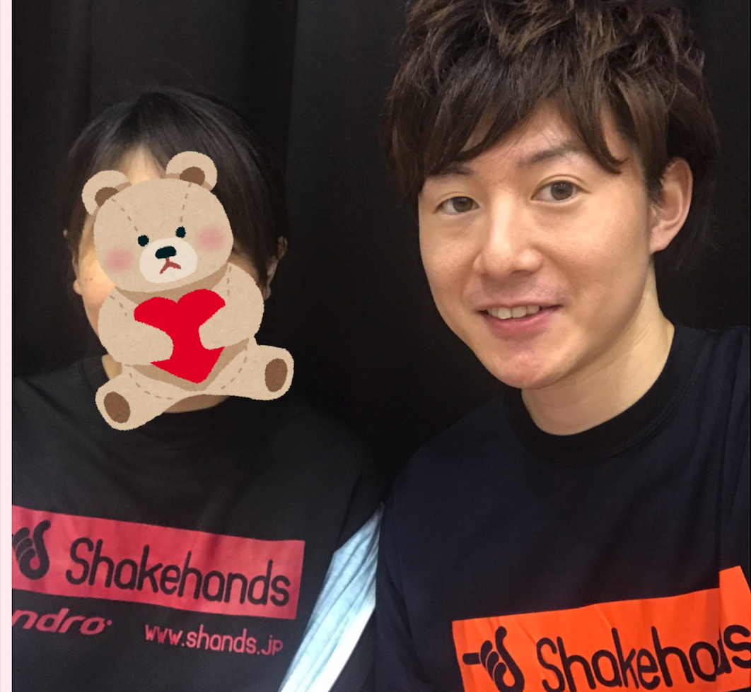 佐藤コーチ、夫婦で試合出ました(動画あり)