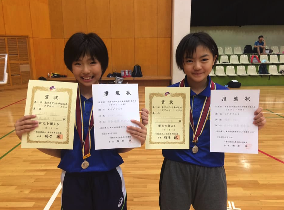 卓球全日本カデットのダブルス東京予選で強豪中学生を連破