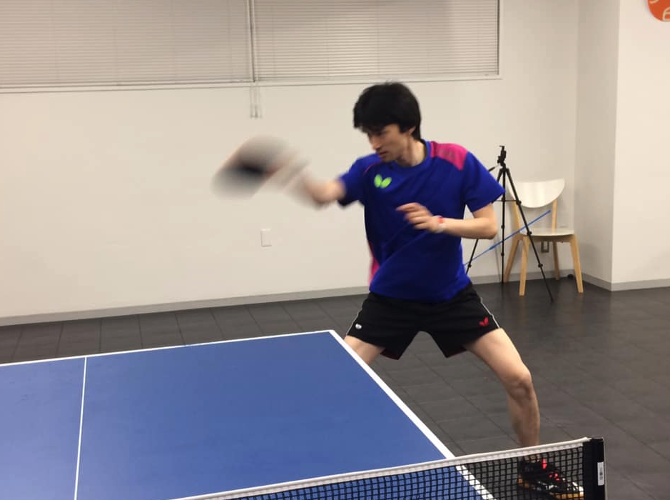 大きく速く動かなくてもペンホルダーはオールフォアができます