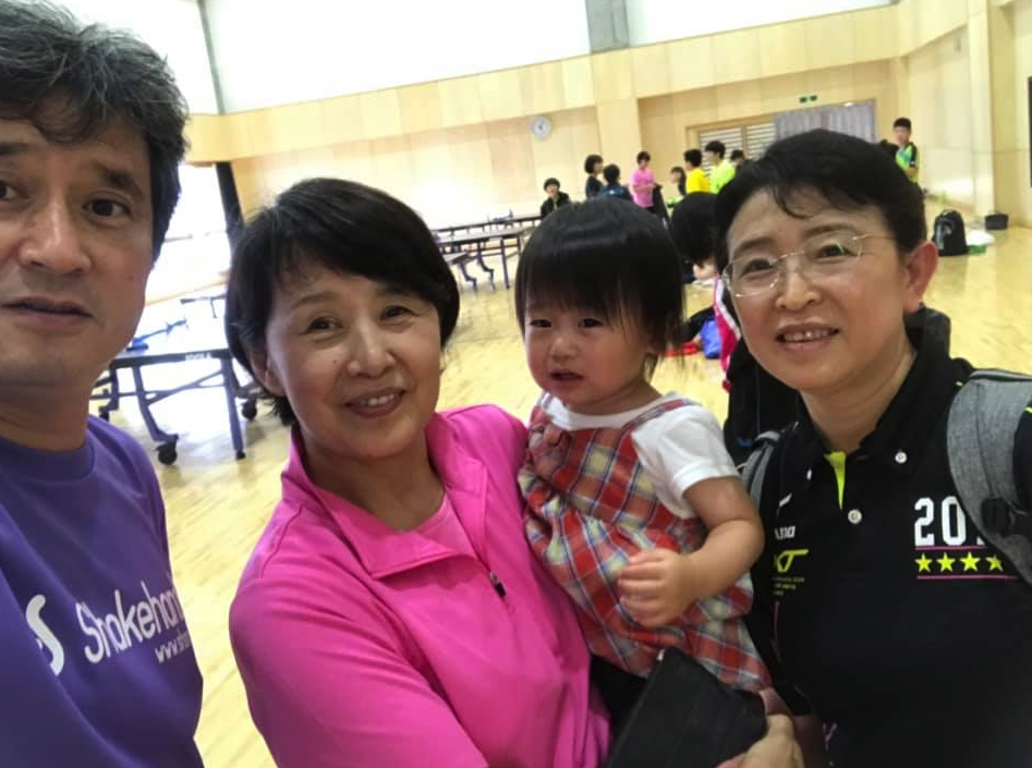 卓球のプレーする姿勢が積極的