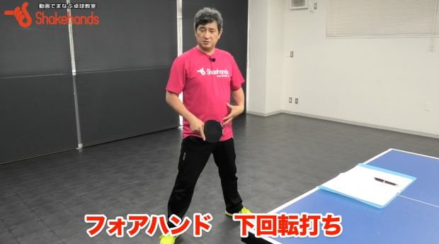 下回転に対するフォアドライブを安定させる。大きなスイングで!by平岡義博_表紙