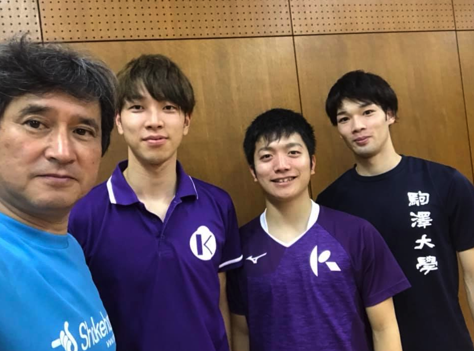 代役で急遽、卓球講師