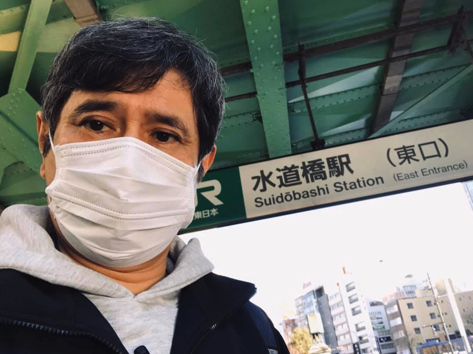 水道橋駅のシェークハンズまで『マスク』をして行きました