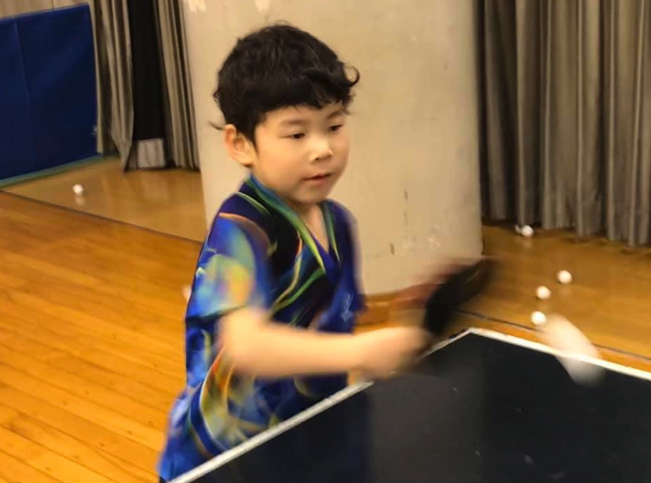 卓球は楽しいよの優しい顔