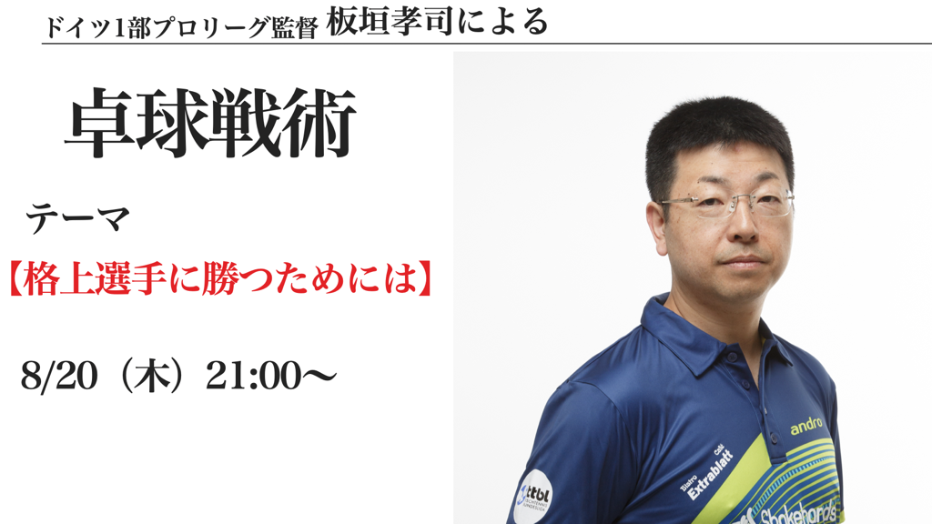 【ライブ】板垣コーチ戦術ライブ『格上に勝つためには』
