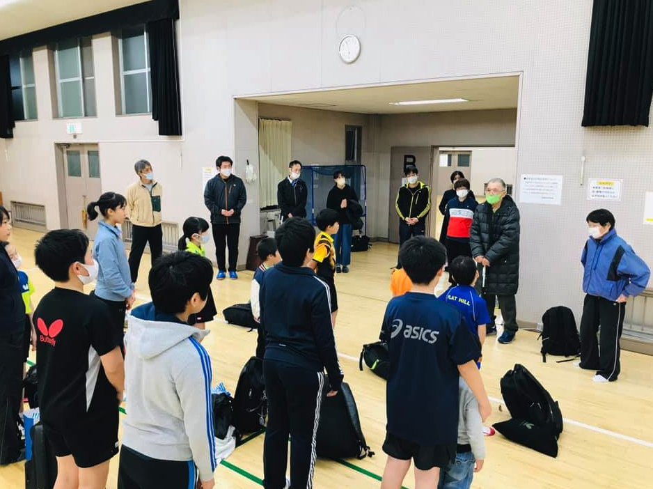 中学生は、卓球多摩地区大会があるので 活躍を期待