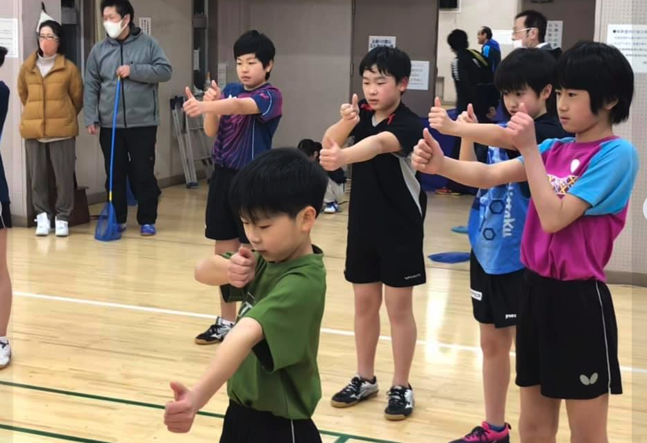 クラブの子供たちと卓球練習をしたかったからです