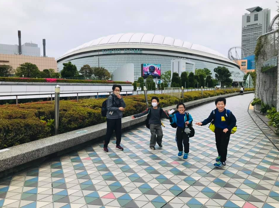 卓球練習後に、近くの東京ドームに行きました