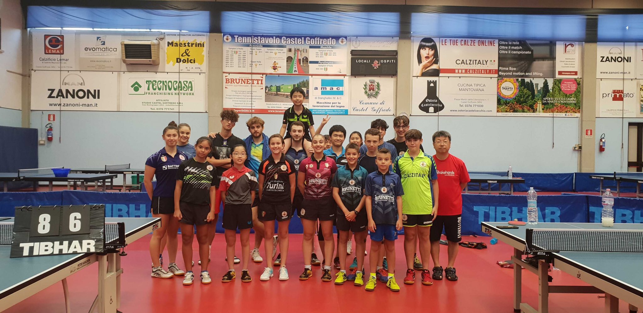 ヨーロッパチャンピオンズ女子優勝の歴史のあるカステル・ゴフォレッドでの練習